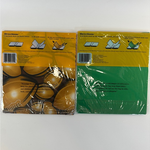 Y2K Set of 2‎ Stretchy Reusable Jumbo Book Covers Football 2006 - Picture 3 of 4